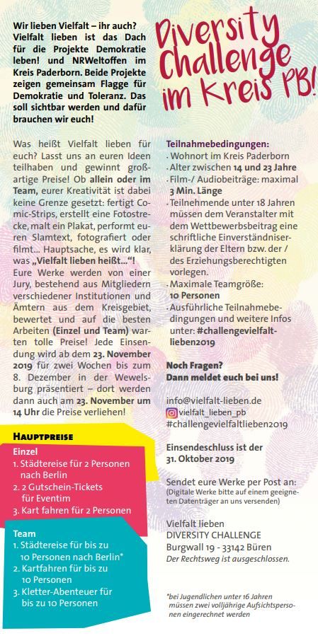 Flyer Kreativwettbewerb Rückseite